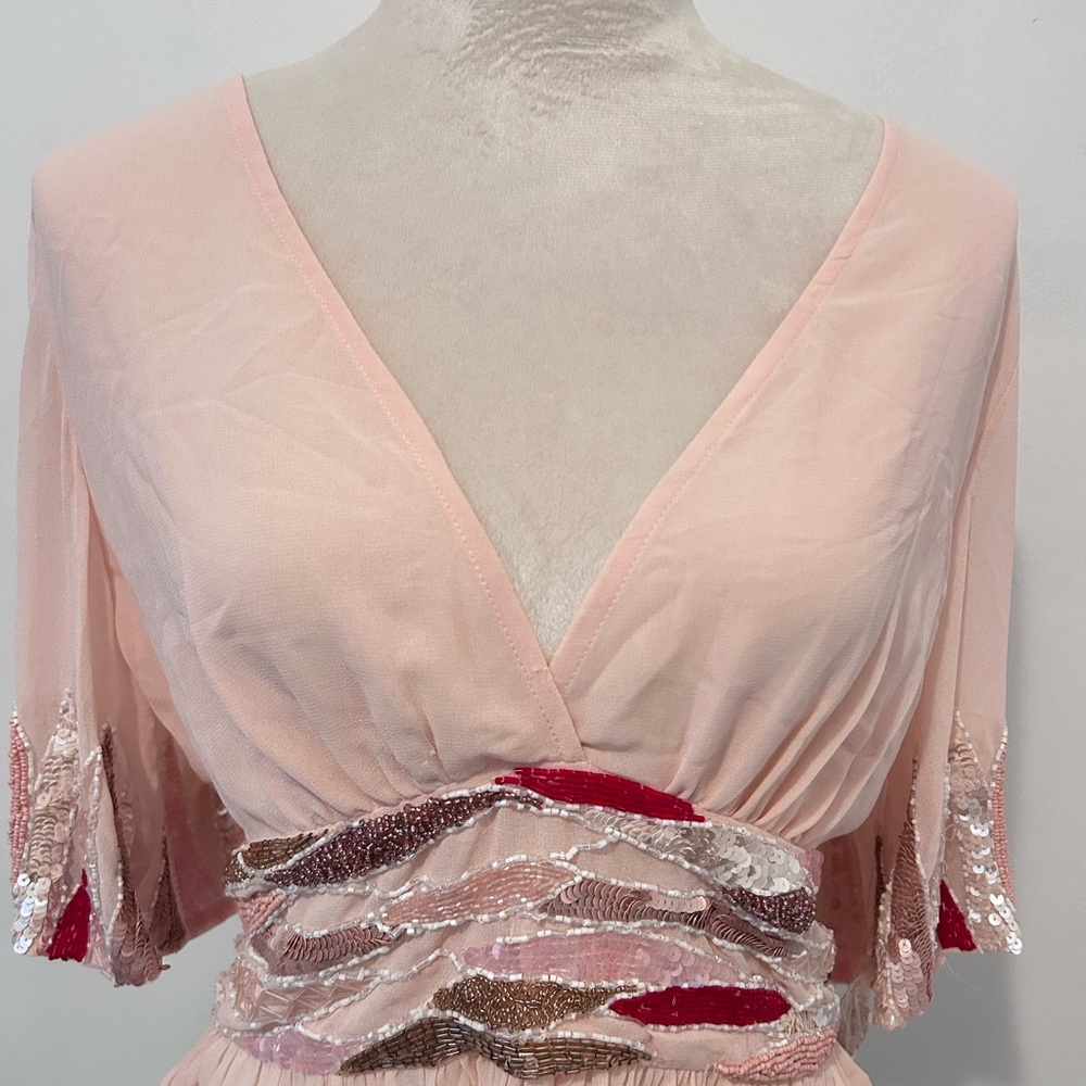 Venus Pink Beaded Blouse - Picture 3 of 5